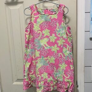 Lilly Pulitzer Pink and Green Patterned Dress